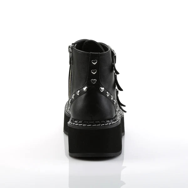 Emily-315 Buckle Strap Ankle Boots