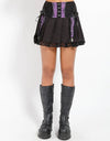 Enchanted Pleated Skirt Ppl/Blk