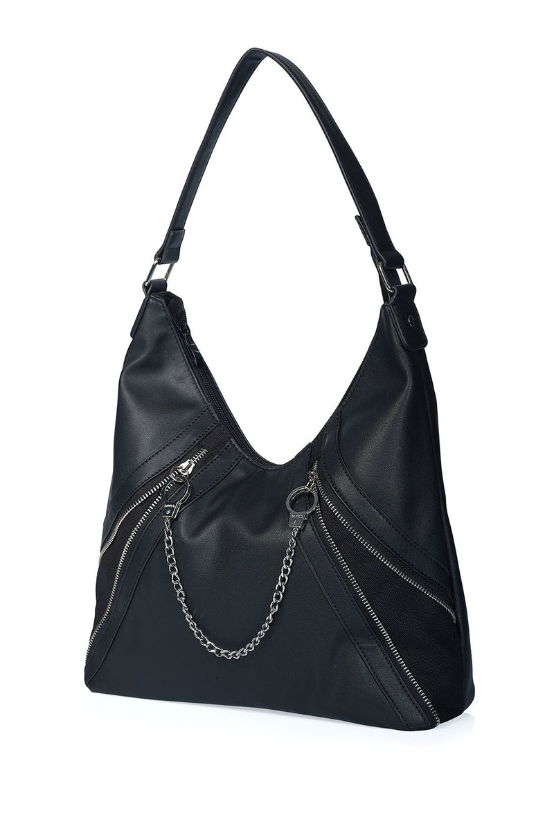 Entwined Hobo Bag Blk