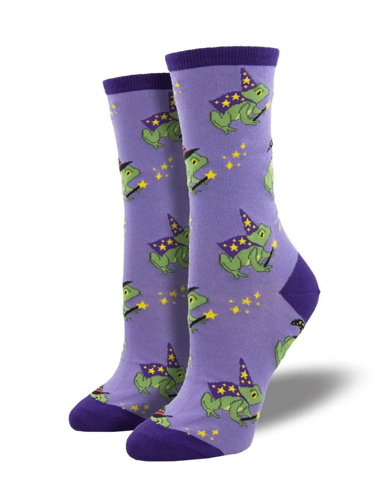 Freaky Frogs Women's Socks - Purple