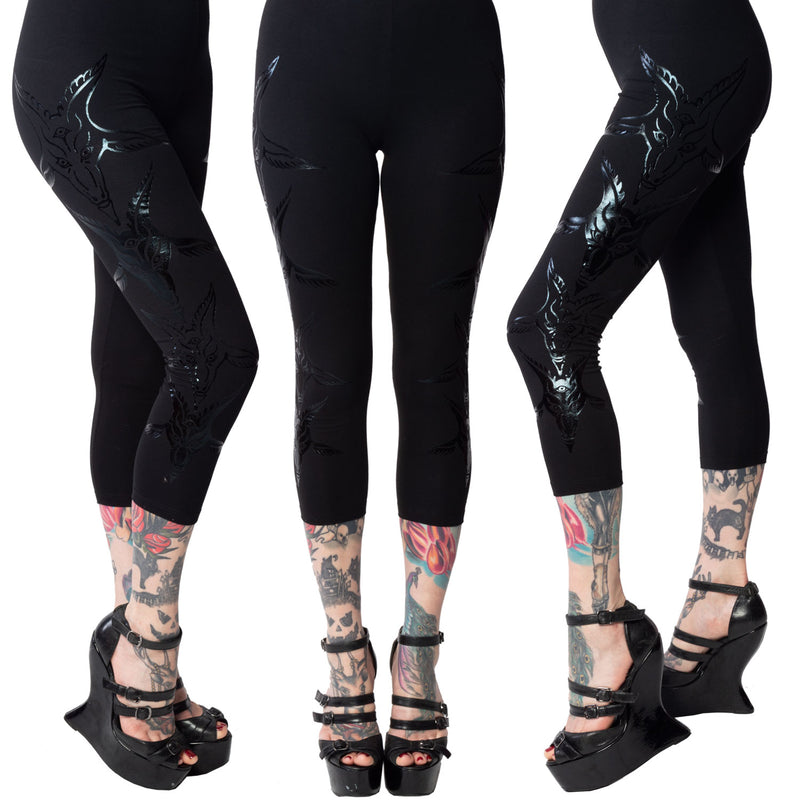 Capris-Goathead Black Foil