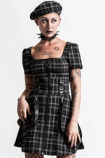 Grave Rebellion Ash Tartan Dress