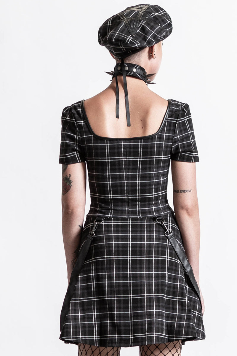 Grave Rebellion Ash Tartan Dress