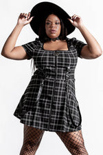 Grave Rebellion Ash Tartan Dress