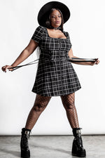 Grave Rebellion Ash Tartan Dress