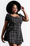 Grave Rebellion Ash Tartan Dress