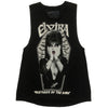 Elvira Bat Coffin Sleeveless Black Tank