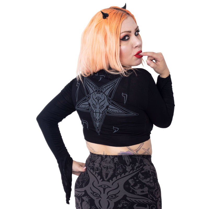 Goathead Pentagram Tie Top