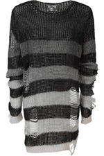 Grady Knit Sweater Blk/Grey Str