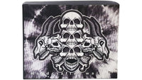Grey Skulls Vegan Wallet