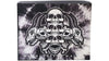 Grey Skulls Vegan Wallet