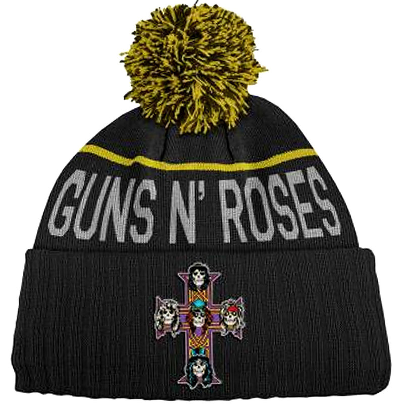 Guns N Roses Cross Pom beanie