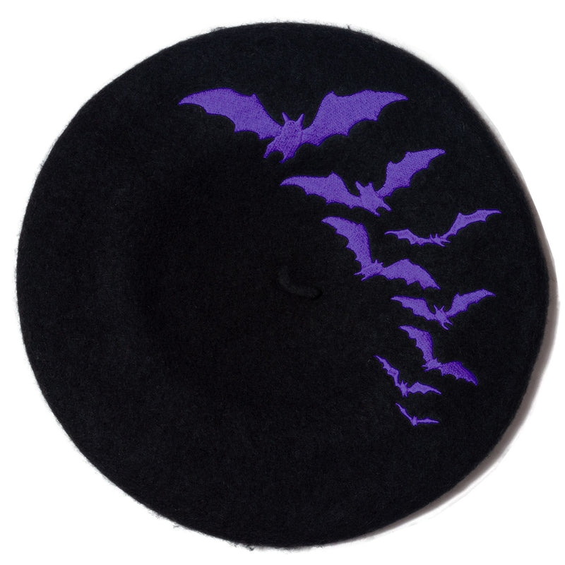 Beret-Bat Repeat Purple