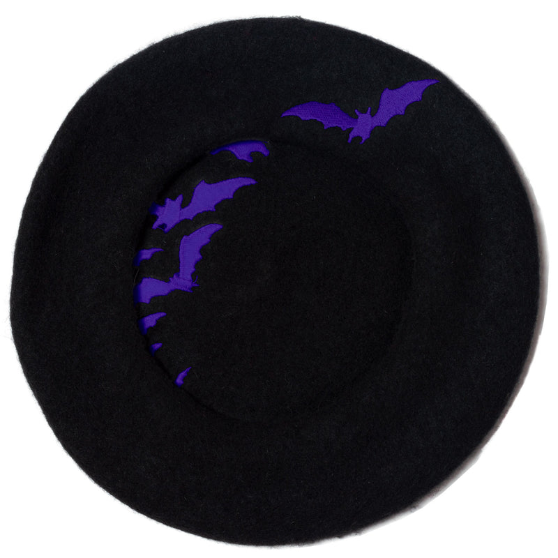 Beret-Bat Repeat Purple