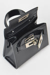 Black Jelly Mini Clutch with Handle