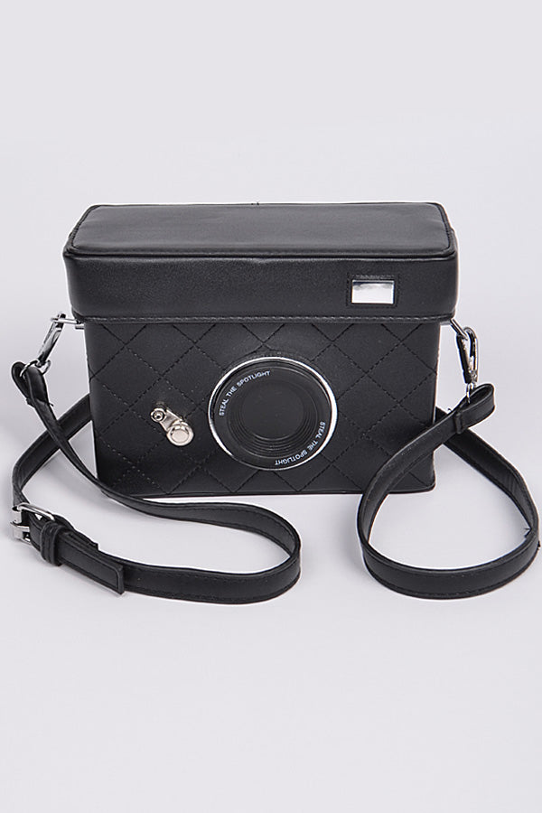 Black Camera Style Cross Body