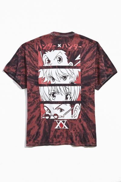 HunterXHunter Red Tie Dye Shirt (With Back Design)