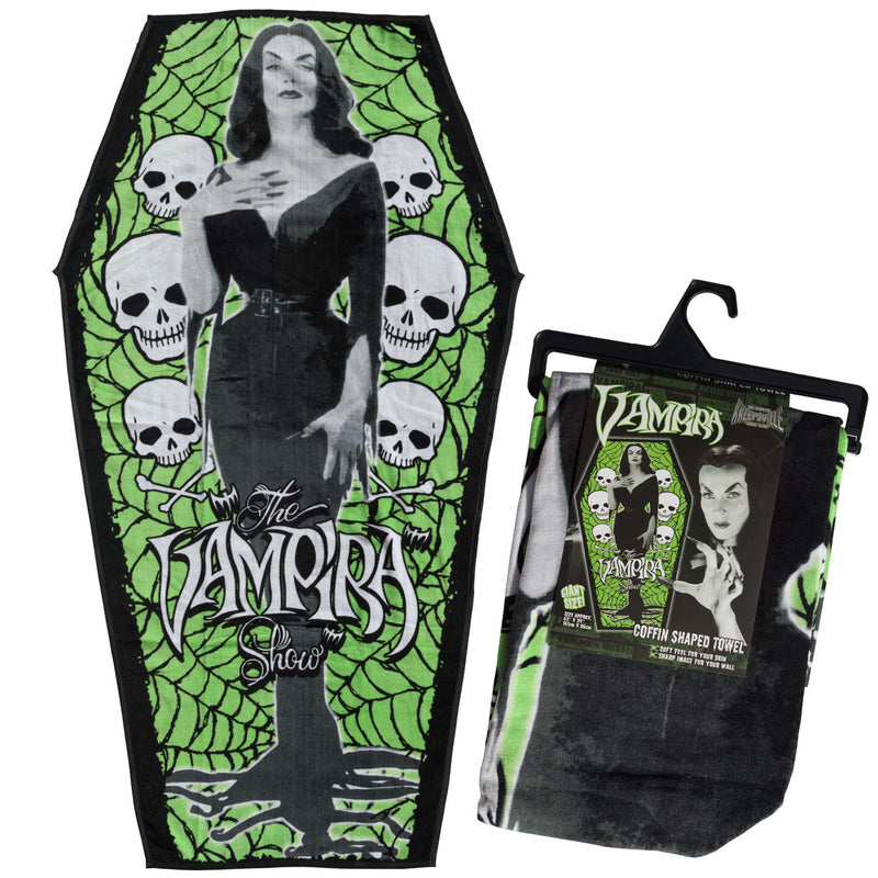 Vampira Coffin Towel