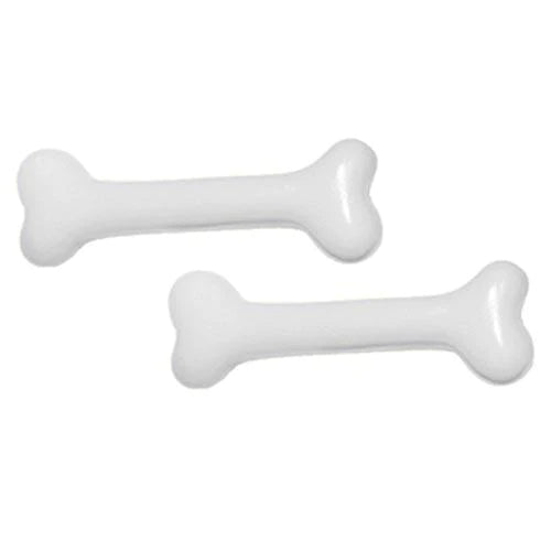 Hair Slides-mini bone wht