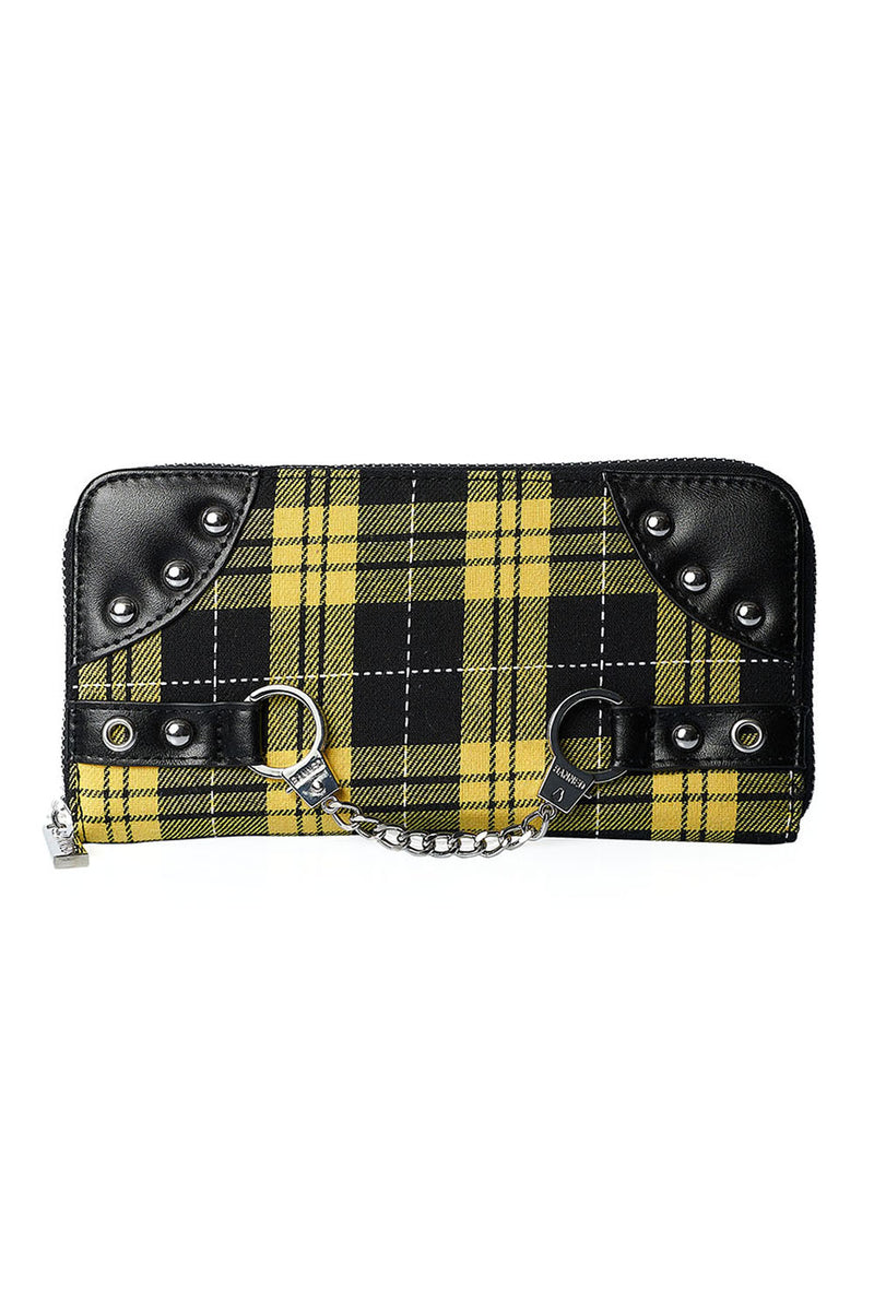 Handcuff Wallet Yellow Tartan