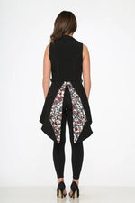 Waist Coat Blk/Floral