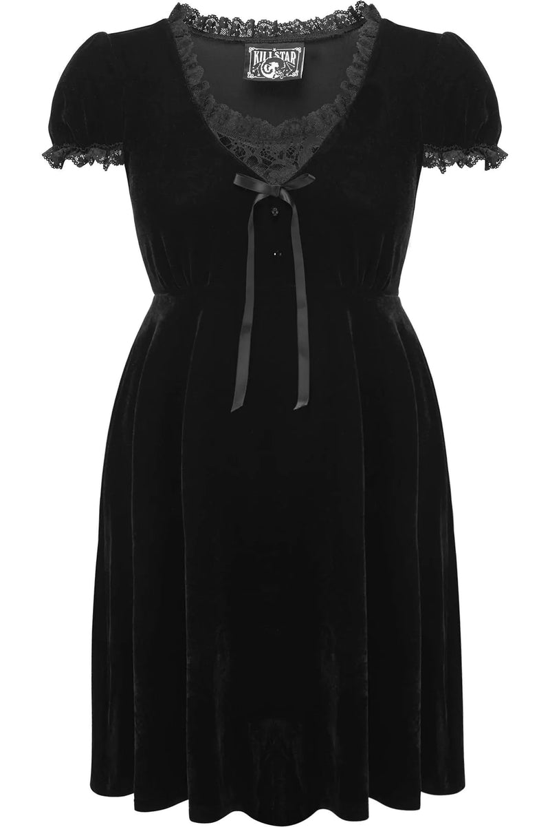 Heather Babydoll Black Velvet