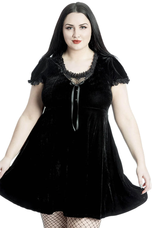 Heather Babydoll Black Velvet