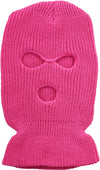 Ski Mask Knit Mask-Hot Pink