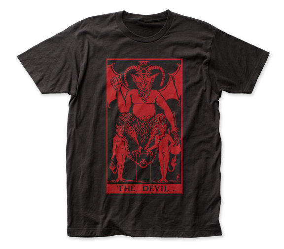 Devil Tarot Card Red Print
