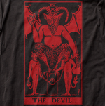 Devil Tarot Card Red Print