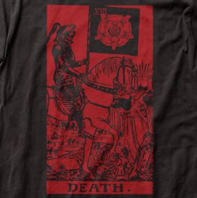 Death Tarot Card Red Print