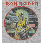 Iron Maiden Killers Circle Art on Grey Shirt
