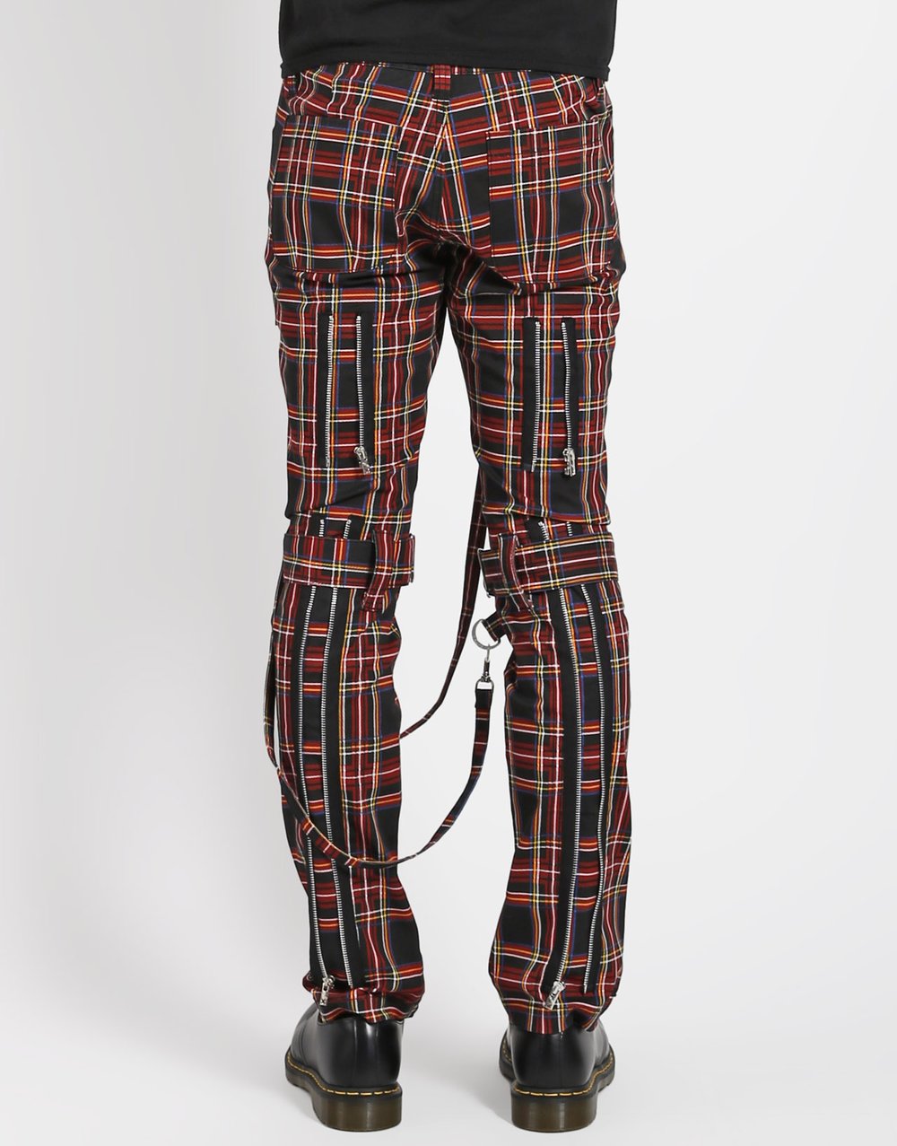 Tripp Black Plaid Bondage Pants ShirtsNThingsAZ