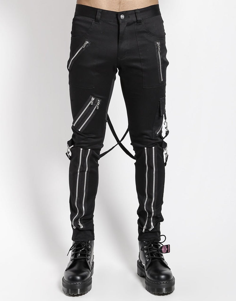 Tripp Black Zipper Plant Slim Leg ShirtsNThingsAZ
