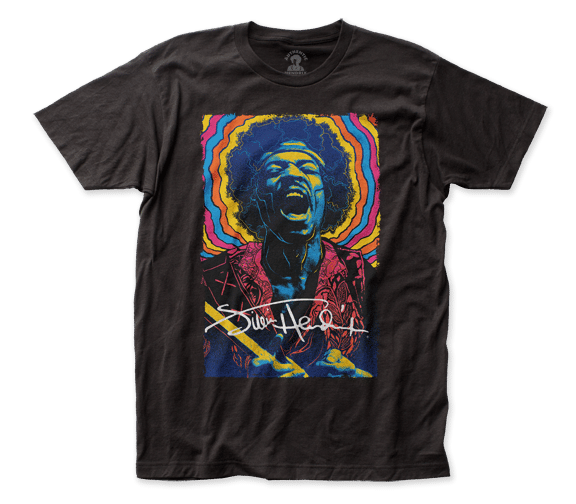 Jimi Hendrix Rainbow Drawing T-Shirt