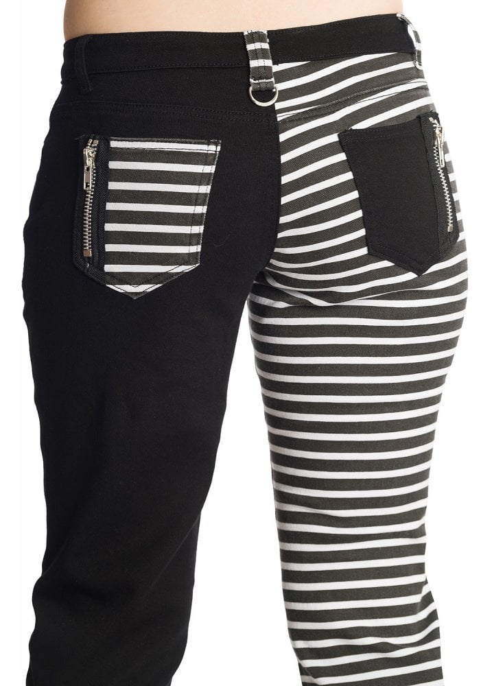 Kane Trousers w/ Black & White Stripes