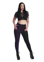 Kaori Trousers - Purple/Black