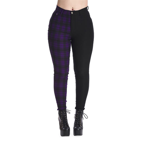 Kaori Trousers - Purple/Black