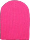 Hot Pink Slouch Solid Beanie