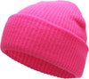 Hot Pink Slouch Solid Beanie