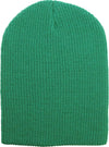 Green Slouch Solid Beanie