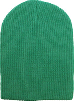 Green Slouch Solid Beanie