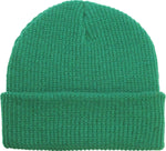 Green Slouch Solid Beanie