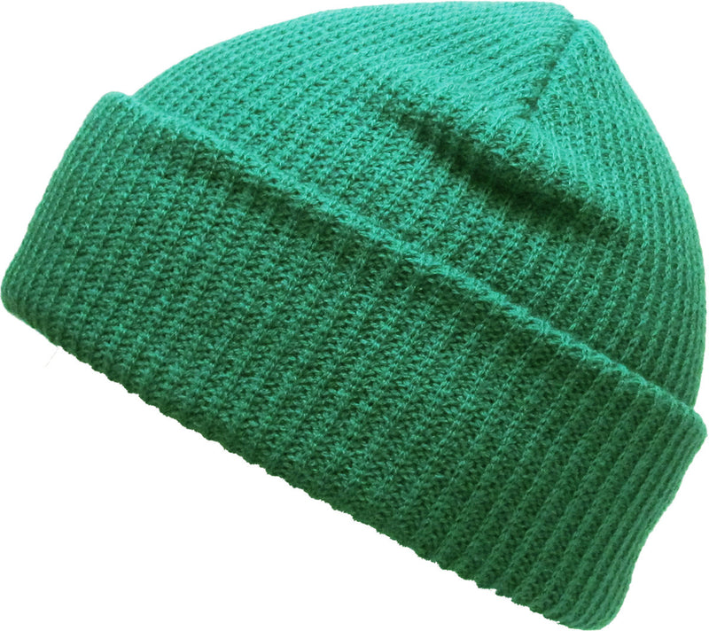 Green Slouch Solid Beanie