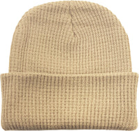 Khaki Slouch Solid Beanie