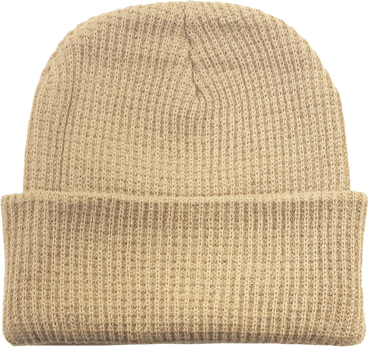 Khaki Slouch Solid Beanie