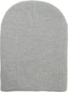 Light Gray Slouch Solid Beanie