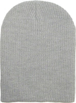 Light Gray Slouch Solid Beanie