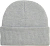 Light Gray Slouch Solid Beanie