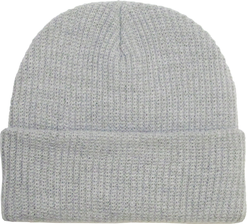 Light Gray Slouch Solid Beanie